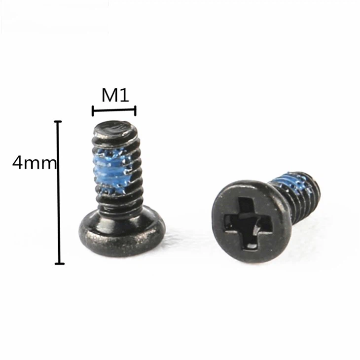 Flat Head Small Micro Phillips Black Screw