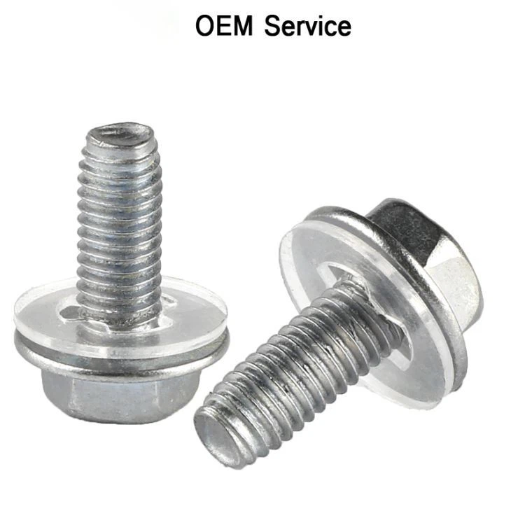 Hex Screws With Metal Nylon Washer